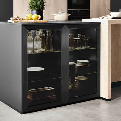 Quadratisches Stimmungs-Küchenbild