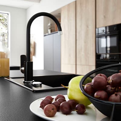 Quadratisches Stimmungs-Küchenbild