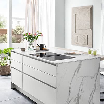 Quadratisches Stimmungs-Küchenbild