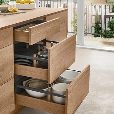 Quadratisches Stimmungs-Küchenbild