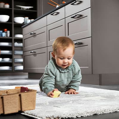 Quadratisches Stimmungs-Küchenbild